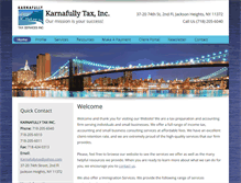 Tablet Screenshot of karnafullytax.com